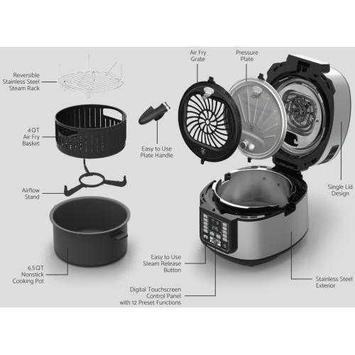 Air Fryer Pressure Combo All-In-1 Pressure Cooker